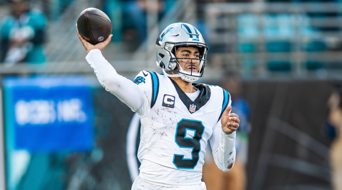 Carolina Panthers quarterback Bryce Young